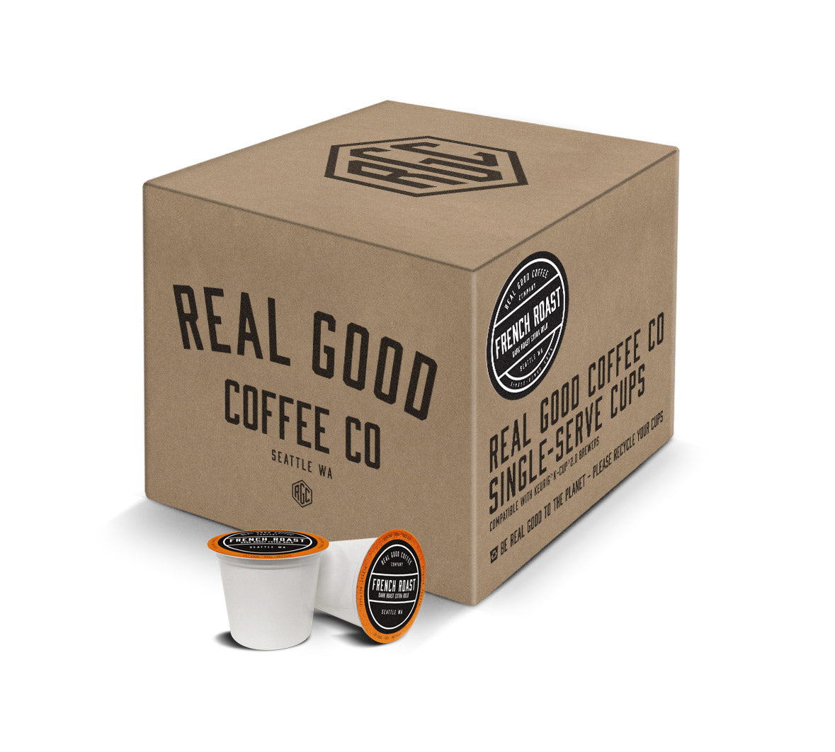 Real Good Coffee French Roast Single Serve Cups