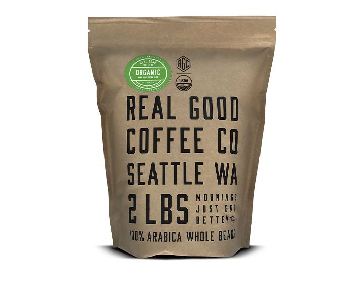 Organic Dark Roast Whole Bean Coffee 2 LB